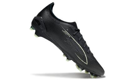Puma Ultra Ultimate FG Firm Ground Soccer Cleats - Black/Neon Green/Charcoal Gray