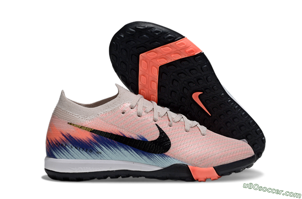 Nike Air Zoom Mercurial Vapor 16 Elite TF Artificial Turf Soccer Shoes - Pink/Coral Burst/Deep Blue 1