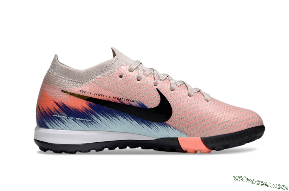 Nike Air Zoom Mercurial Vapor 16 Elite TF Artificial Turf Soccer Shoes - Pink/Coral Burst/Deep Blue 5