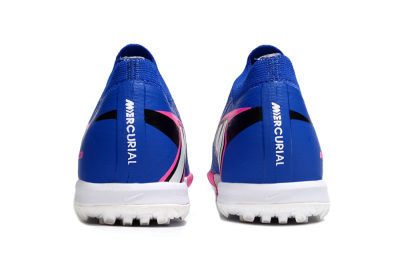 Nike Air Zoom Mercurial Vapor 16 Elite TF Artificial Turf Soccer Shoes - Blue/Electric Blue/Fuchsia Pink