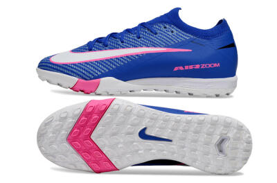 Nike Air Zoom Mercurial Vapor 16 Elite TF Artificial Turf Soccer Shoes - Blue/Electric Blue/Fuchsia Pink