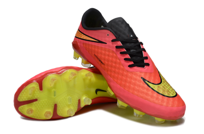 Nike Hypervenom Phantom FG Firm Ground Soccer Cleats - Pink/Electric Lime/Black