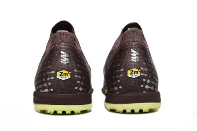 Nike Air Zoom Mercurial Vapor 16 Elite TF Artificial Turf Soccer Shoes - Brown/Lime Twist/Silver Dots