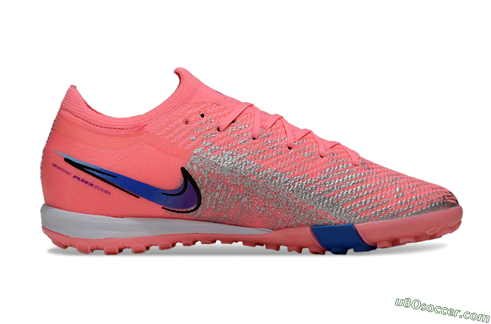 Nike Air Zoom Mercurial Vapor 16 Elite TF Artificial Turf Soccer Shoes - Pink/Bright Coral/Deep Blue 7
