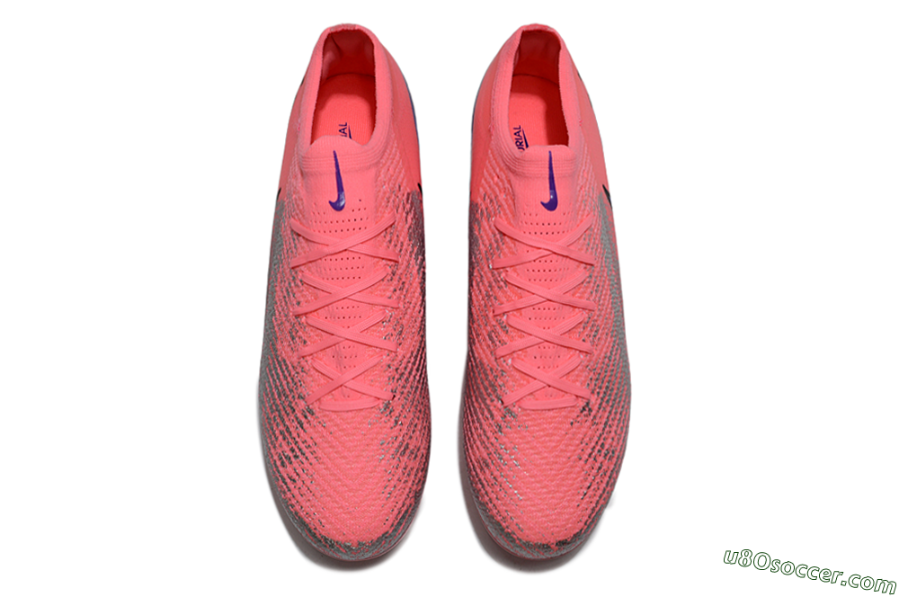 Nike Air Zoom Mercurial Vapor 16 Elite FG Firm Ground Soccer Cleats - Pink/Electric Pink/Aqua Blue 4