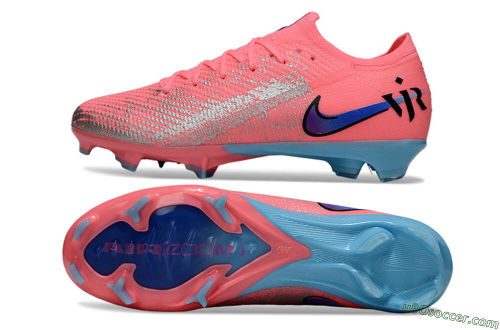 Nike Air Zoom Mercurial Vapor 16 Elite FG Firm Ground Soccer Cleats - Pink/Electric Pink/Aqua Blue 0