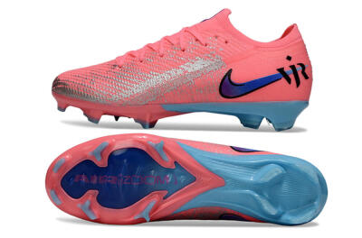 Nike Air Zoom Mercurial Vapor 16 Elite FG Firm Ground Soccer Cleats - Pink/Electric Pink/Aqua Blue