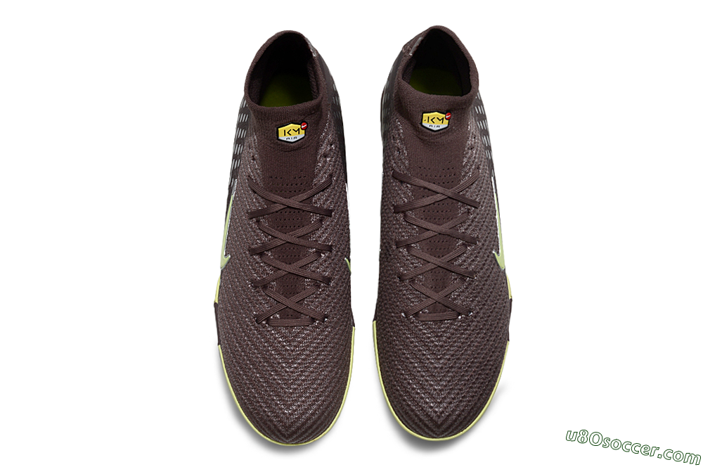 Nike Air Zoom Mercurial Superfly 10 Elite TF Artificial Turf Soccer Shoes - Brown/Lime Green/Slate Grey 4