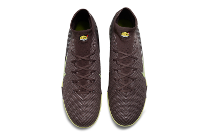 Nike Air Zoom Mercurial Superfly 10 Elite TF Artificial Turf Soccer Shoes - Brown/Lime Green/Slate Grey