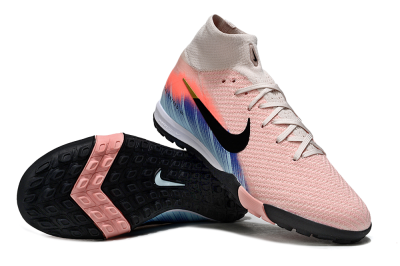 Nike Air Zoom Mercurial Superfly 10 Elite TF Artificial Turf Soccer Shoes - Pink/Coral Breeze/Faded Blue