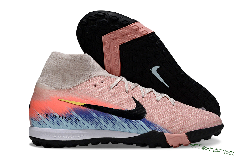 Nike Air Zoom Mercurial Superfly 10 Elite TF Artificial Turf Soccer Shoes - Pink/Coral Breeze/Faded Blue 1