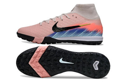 Nike Air Zoom Mercurial Superfly 10 Elite TF Artificial Turf Soccer Shoes - Pink/Coral Breeze/Faded Blue