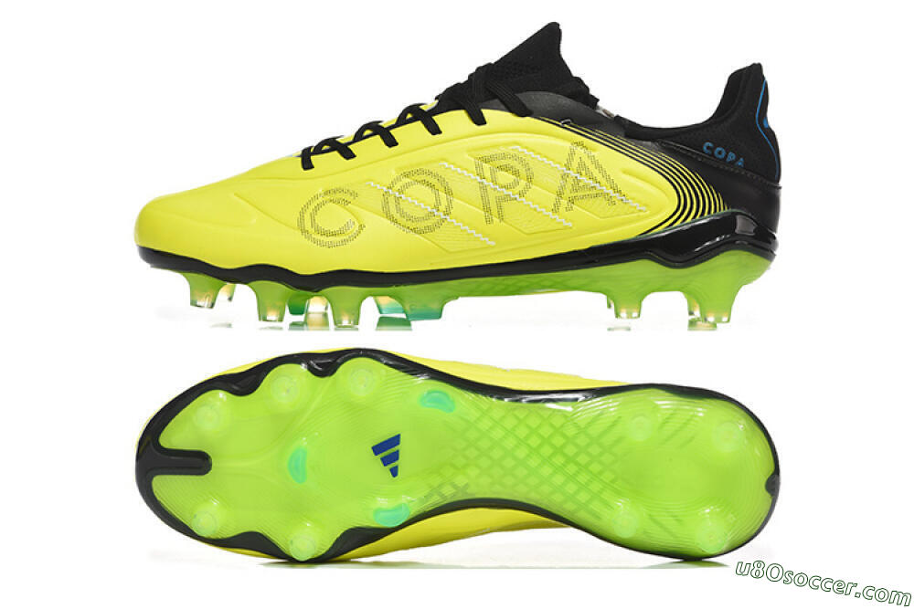 Adidas Copa Pure 2 FG Firm Ground Soccer Cleats - Yellow/Lime Blast/Black Out 0