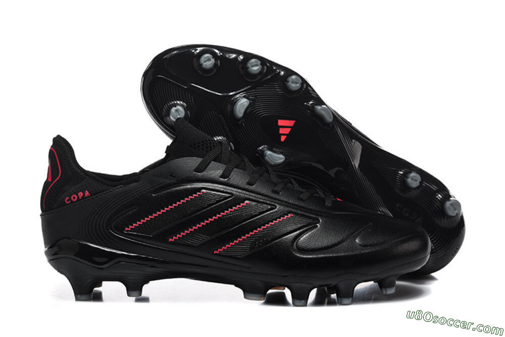Adidas Copa Pure 2 FG Firm Ground Soccer Cleats - Black/Crimson Burst/Sleek Charcoal 1