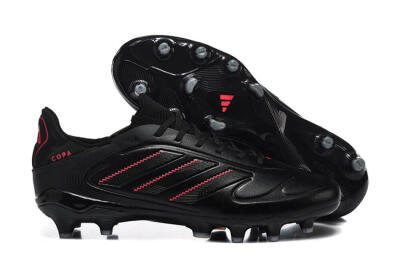Adidas Copa Pure 2 FG Firm Ground Soccer Cleats - Black/Crimson Burst/Sleek Charcoal