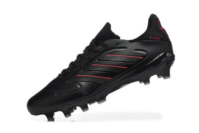 Adidas Copa Pure 2 FG Firm Ground Soccer Cleats - Black/Crimson Burst/Sleek Charcoal