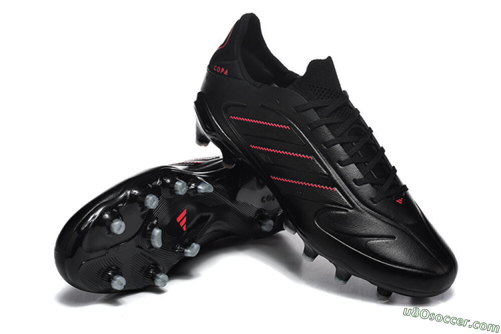Adidas Copa Pure 2 FG Firm Ground Soccer Cleats - Black/Crimson Burst/Sleek Charcoal 4