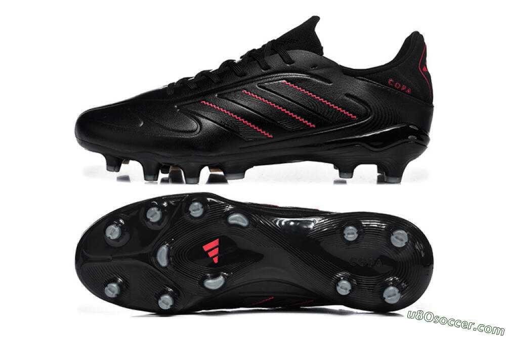 Adidas Copa Pure 2 FG Firm Ground Soccer Cleats - Black/Crimson Burst/Sleek Charcoal 0
