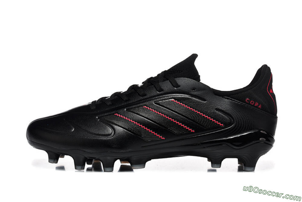 Adidas Copa Pure 2 FG Firm Ground Soccer Cleats - Black/Crimson Burst/Sleek Charcoal 2