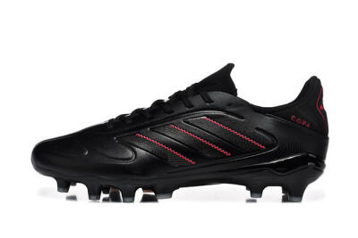 Adidas Copa Pure 2 FG Firm Ground Soccer Cleats - Black/Crimson Burst/Sleek Charcoal
