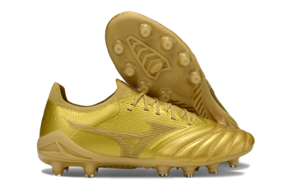 Mizuno Morelia Neo 4 FG Firm Ground Soccer Cleats - Gold/Metallic Gold/Shiny Gold