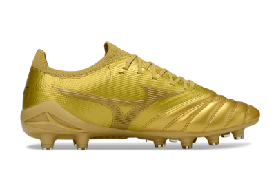 Mizuno Morelia Neo 4 FG Firm Ground Soccer Cleats - Gold/Metallic Gold/Shiny Gold
