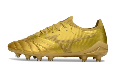 Mizuno Morelia Neo 4 FG Firm Ground Soccer Cleats - Gold/Metallic Gold/Shiny Gold