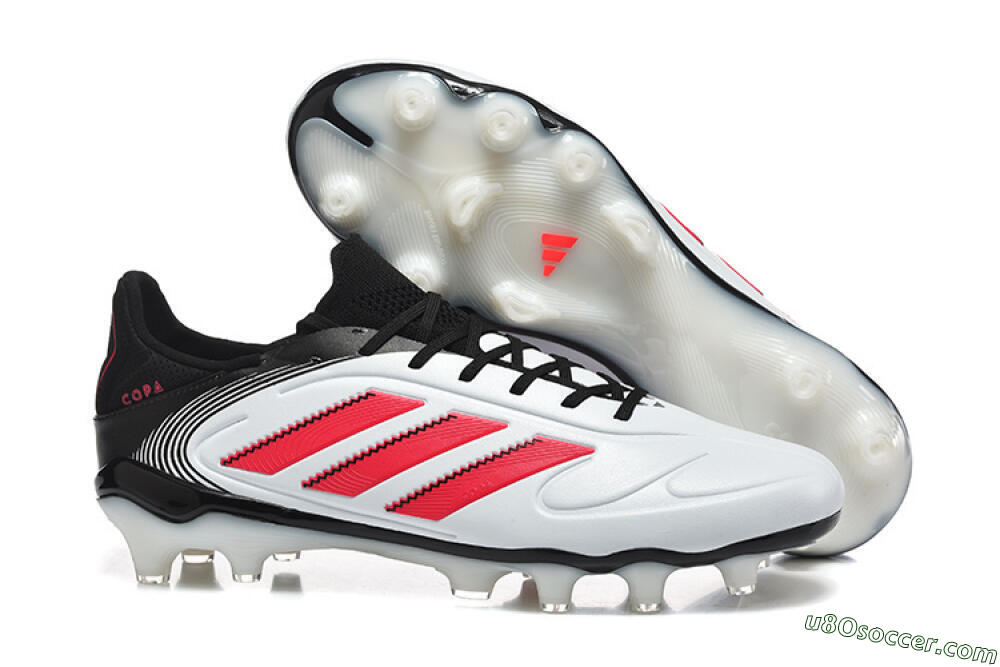 Adidas Copa Pure 2 FG Firm Ground Soccer Cleats - White/Crimson Red/Black 1