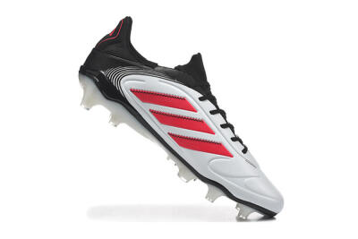 Adidas Copa Pure 2 FG Firm Ground Soccer Cleats - White/Crimson Red/Black
