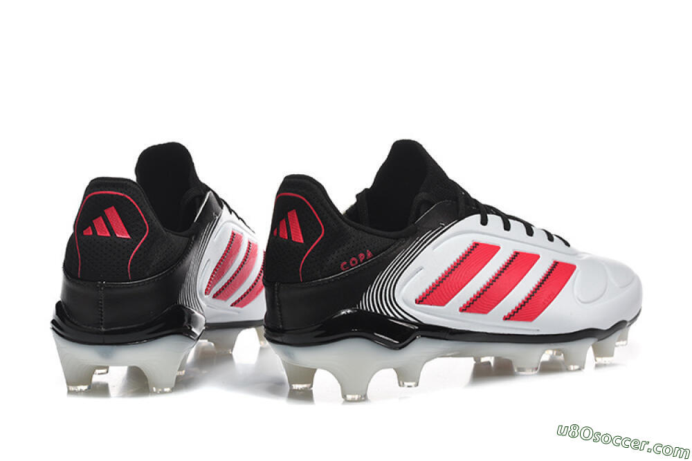 Adidas Copa Pure 2 FG Firm Ground Soccer Cleats - White/Crimson Red/Black 9