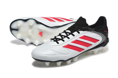 Adidas Copa Pure 2 FG Firm Ground Soccer Cleats - White/Crimson Red/Black