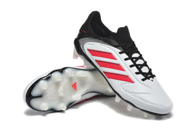 Adidas Copa Pure 2 FG Firm Ground Soccer Cleats - White/Crimson Red/Black