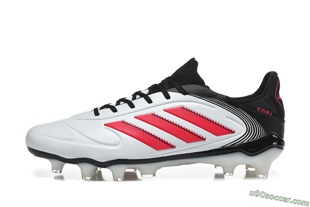 Adidas Copa Pure 2 FG Firm Ground Soccer Cleats - White/Crimson Red/Black 2