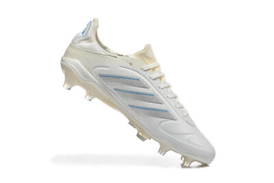 Adidas Copa Pure 2 FG Firm Ground Soccer Cleats - White/Light Gray/Blue