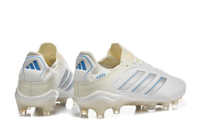 Adidas Copa Pure 2 FG Firm Ground Soccer Cleats - White/Light Gray/Blue