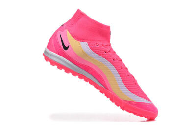 Nike Air Zoom Mercurial Superfly 10 Elite TF Artificial Turf Soccer Shoes - Pink/Electric Pink/Lemon Yellow