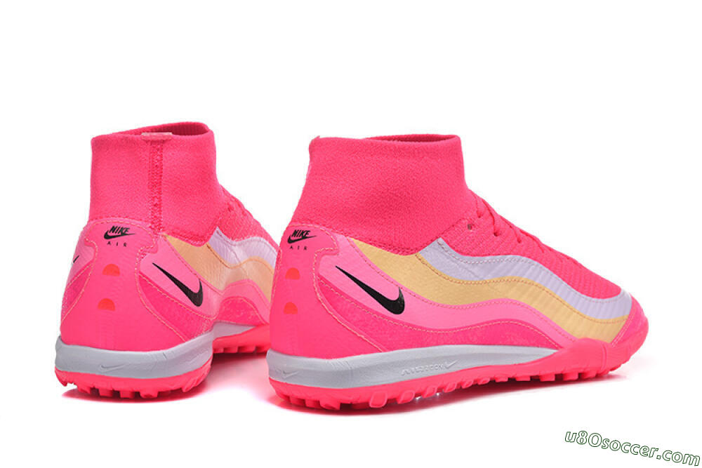 Nike Air Zoom Mercurial Superfly 10 Elite TF Artificial Turf Soccer Shoes - Pink/Electric Pink/Lemon Yellow 9