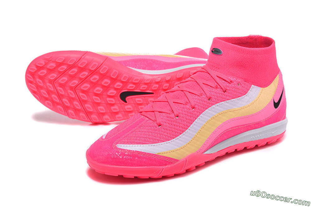 Nike Air Zoom Mercurial Superfly 10 Elite TF Artificial Turf Soccer Shoes - Pink/Electric Pink/Lemon Yellow 3