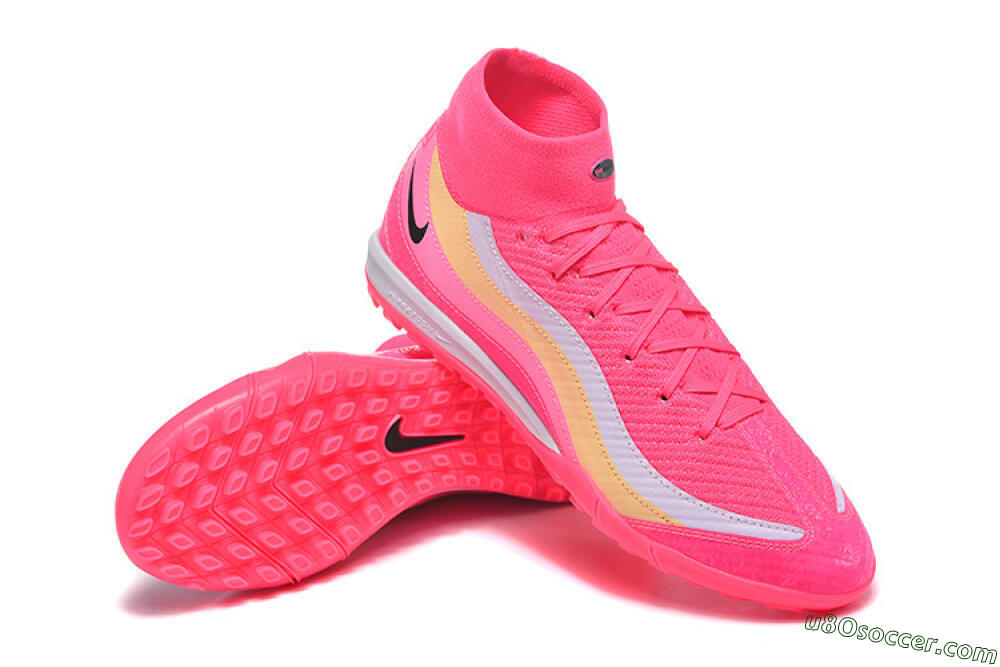 Nike Air Zoom Mercurial Superfly 10 Elite TF Artificial Turf Soccer Shoes - Pink/Electric Pink/Lemon Yellow 4