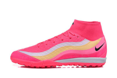 Nike Air Zoom Mercurial Superfly 10 Elite TF Artificial Turf Soccer Shoes - Pink/Electric Pink/Lemon Yellow