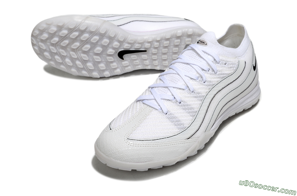 Nike Air Zoom Mercurial Vapor 16 Elite TF Artificial Turf Soccer Shoes - White/Clean White/Black Accents 3