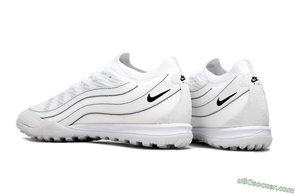 Nike Air Zoom Mercurial Vapor 16 Elite TF Artificial Turf Soccer Shoes - White/Clean White/Black Accents 4