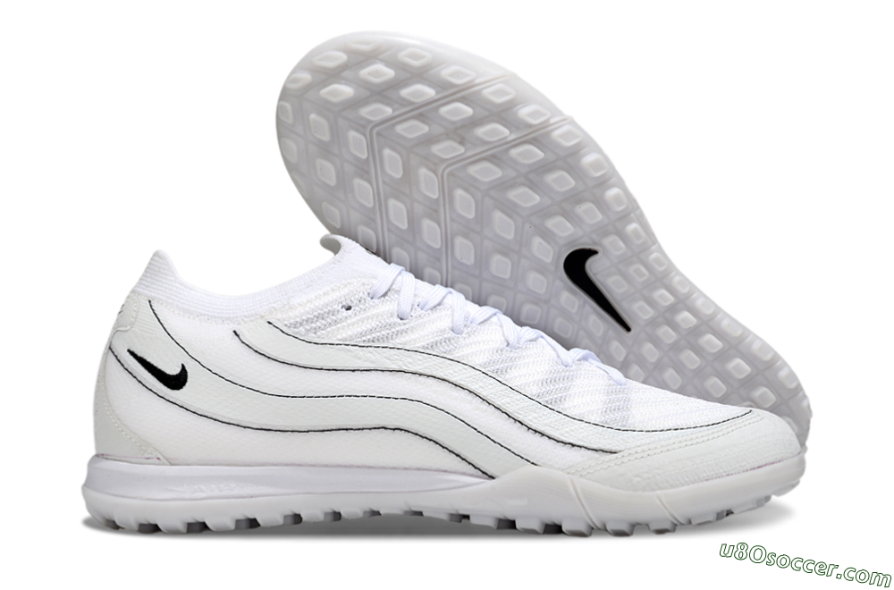 Nike Air Zoom Mercurial Vapor 16 Elite TF Artificial Turf Soccer Shoes - White/Clean White/Black Accents 1