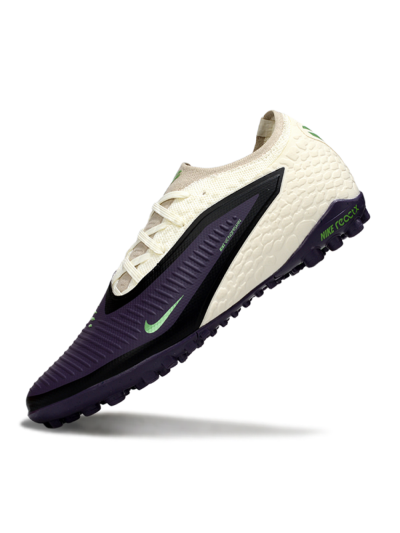 Nike Phantom 6 Low Elite TF Artificial Turf Soccer Shoes - Purple/Electric Green/Neutral White