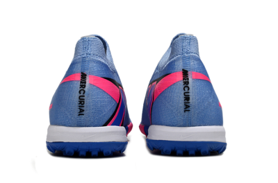 Nike Air Zoom Mercurial Vapor 16 Elite TF Artificial Turf Soccer Shoes - Blue/Electric Blue/Neon Pink