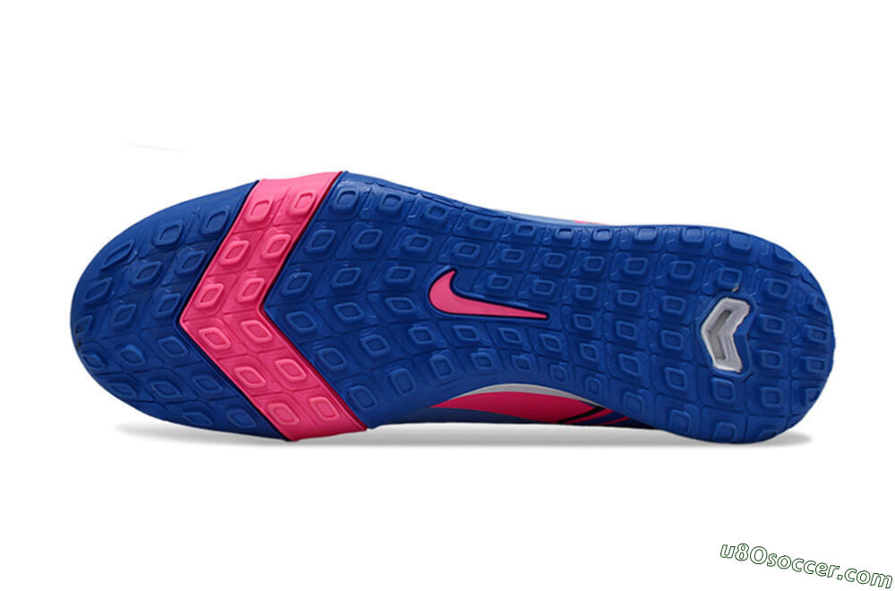 Nike Air Zoom Mercurial Vapor 16 Elite TF Artificial Turf Soccer Shoes - Blue/Electric Blue/Neon Pink 6