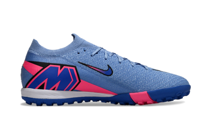 Nike Air Zoom Mercurial Vapor 16 Elite TF Artificial Turf Soccer Shoes - Blue/Electric Blue/Neon Pink