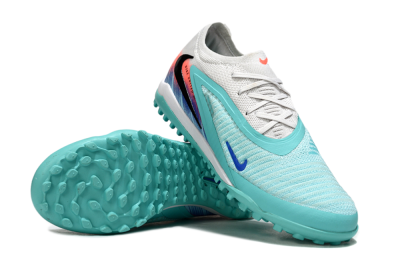 Nike Phantom 6 Low Elite TF Artificial Turf Soccer Shoes - Aqua/Bright Aqua/Coral Pink
