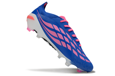 Adidas Predator 26 Elite FG Firm Ground Soccer Cleats - Blue/Electric Blue/Fuchsia Pink