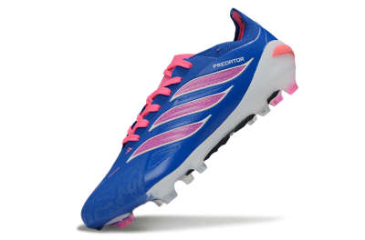 Adidas Predator 26 Elite FG Firm Ground Soccer Cleats - Blue/Electric Blue/Fuchsia Pink